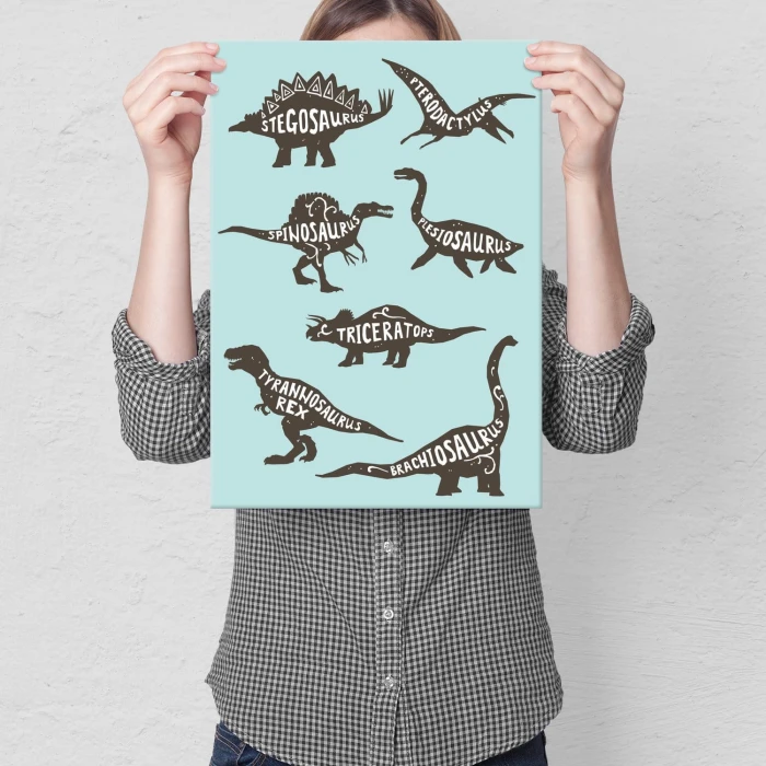 Plakat metalowy Dinozaury Prezent