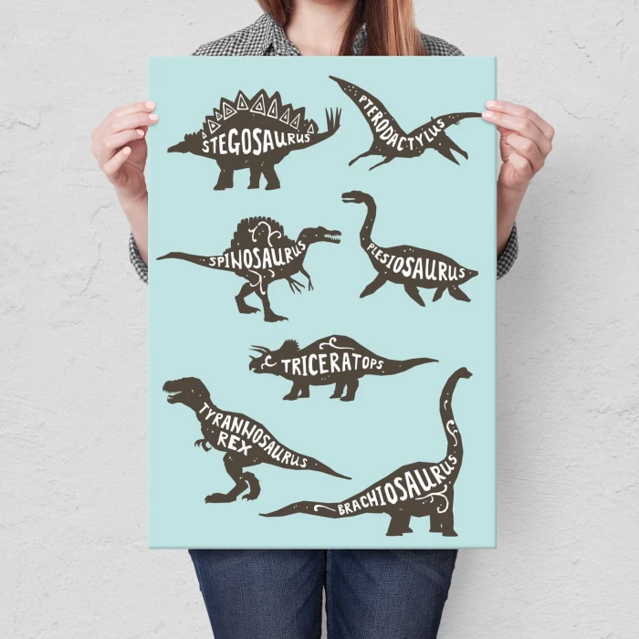 Plakat metalowy Dinozaury Prezent