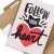 Plakat metalowy Follow your heart Prezent