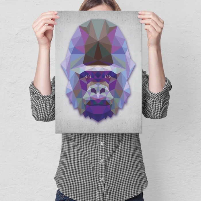 Plakat metalowy Goryl graf Prezent