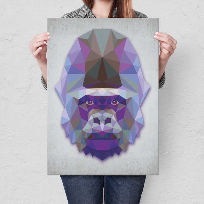 Plakat metalowy Goryl graf Prezent
