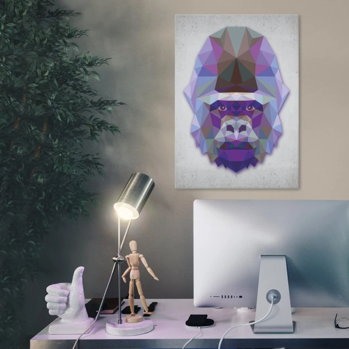 Plakat metalowy Goryl graf Prezent