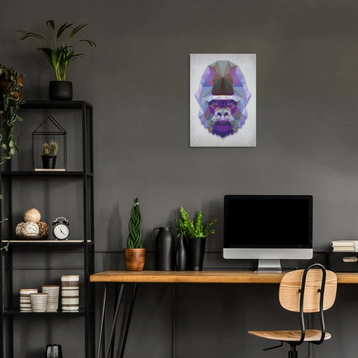 Plakat metalowy Goryl graf Prezent