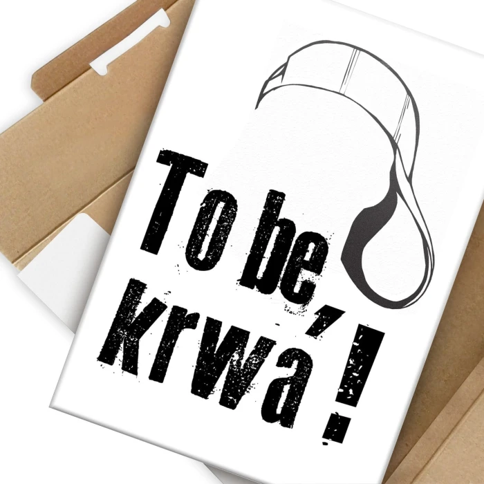Plakat metalowy To be or not to be Prezent
