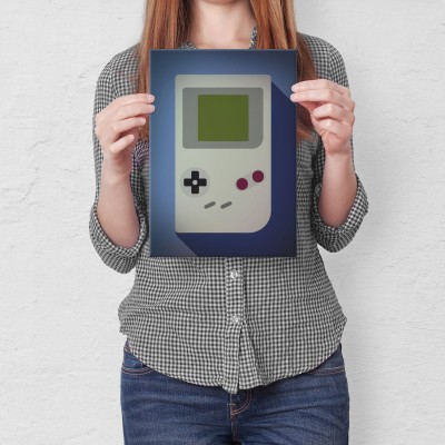Plakat metalowy Game Boy Prezent