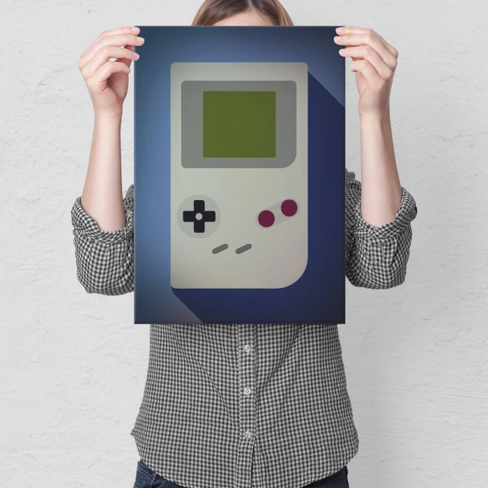 Plakat metalowy Game Boy Prezent
