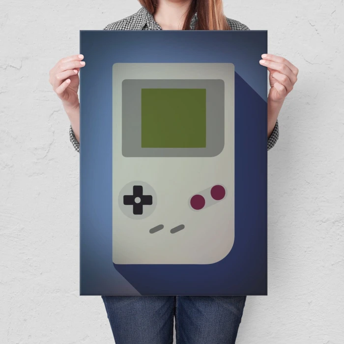 Plakat metalowy Game Boy Prezent