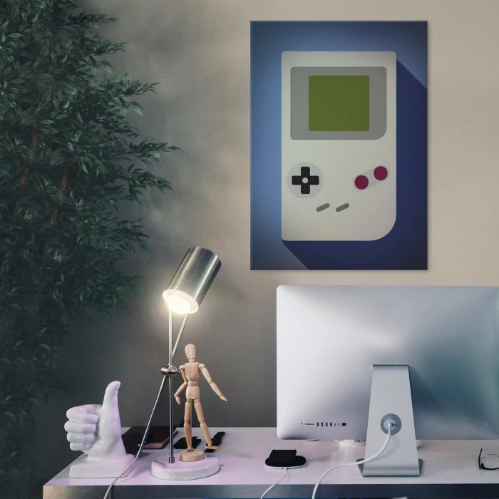 Plakat metalowy Game Boy Prezent