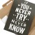 Plakat metalowy If you never a try Prezent