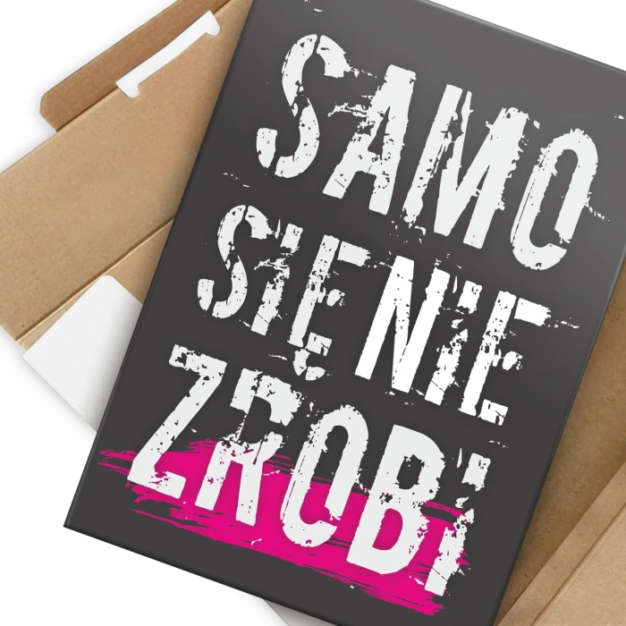 Plakat metalowy Samo się nie zrobi Prezent