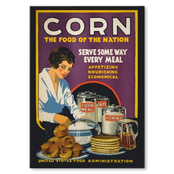 Plakat metalowy Corn Prezent