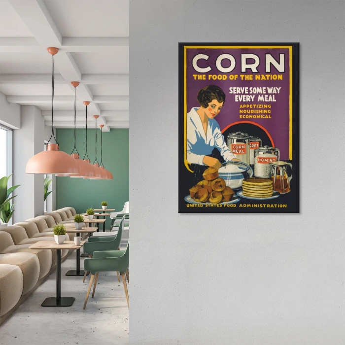 Plakat metalowy Corn Prezent