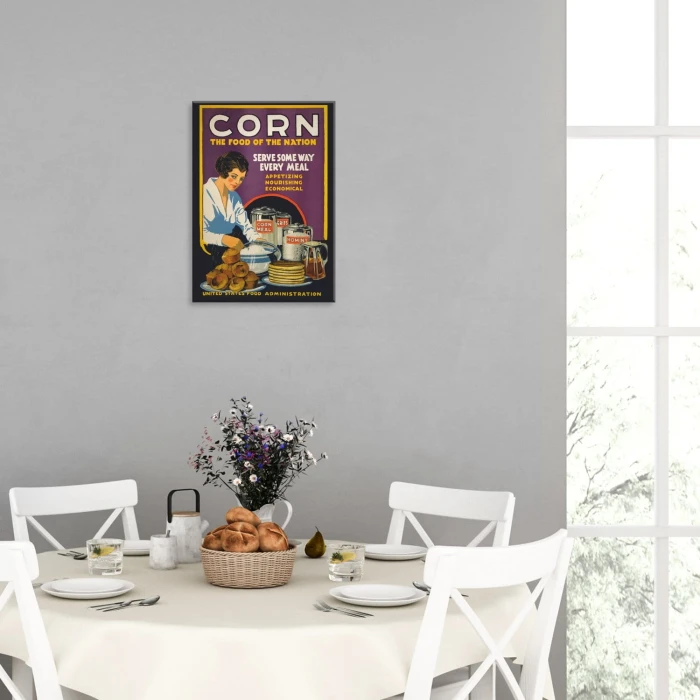 Plakat metalowy Corn Prezent