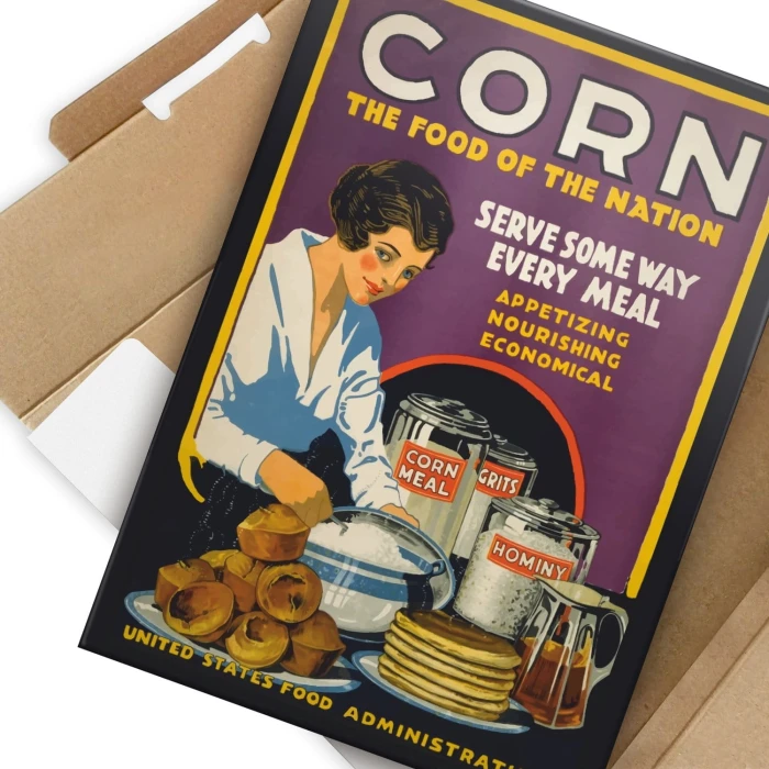 Plakat metalowy Corn Prezent