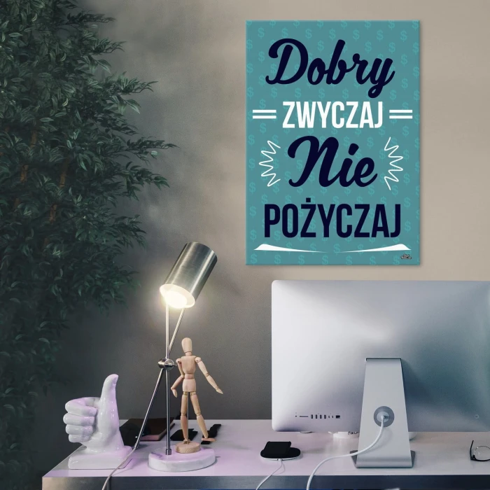 Plakat metalowy Dobry zwyczaj Prezent
