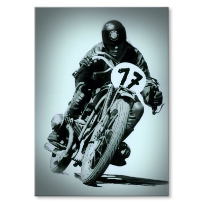 Plakat metalowy Race 17 Prezent