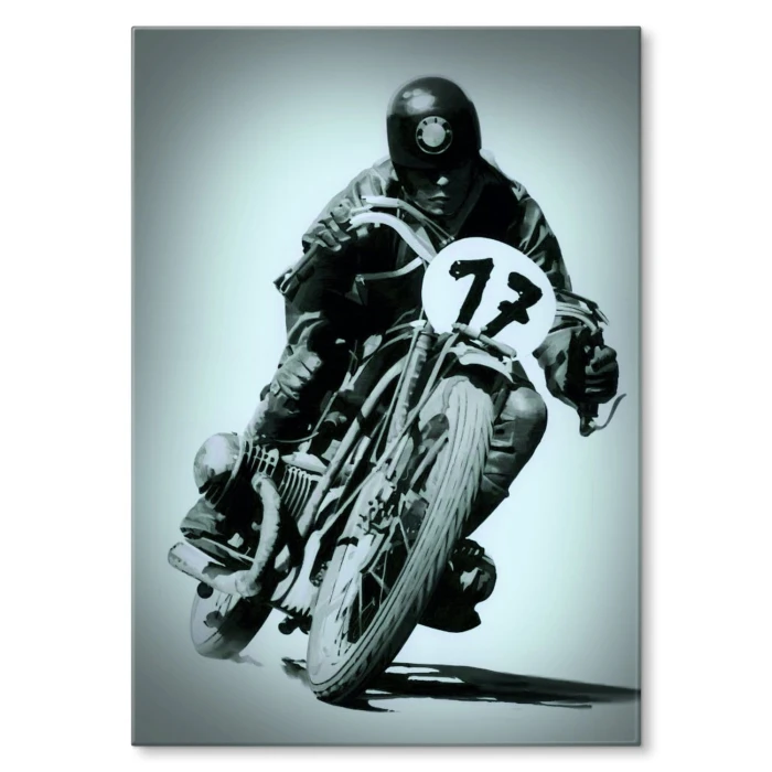 Plakat metalowy Race 17 Prezent