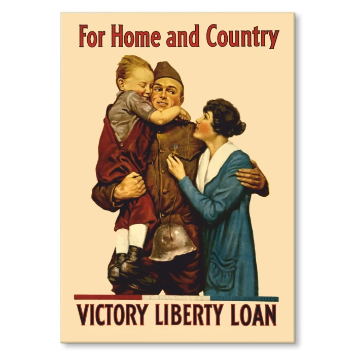 Plakat metalowy Victory liberty Prezent