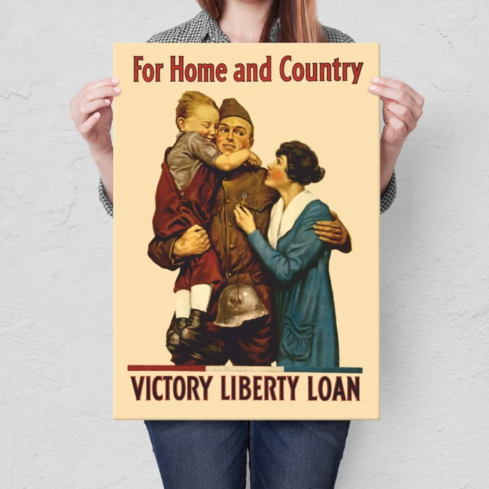 Plakat metalowy Victory liberty Prezent
