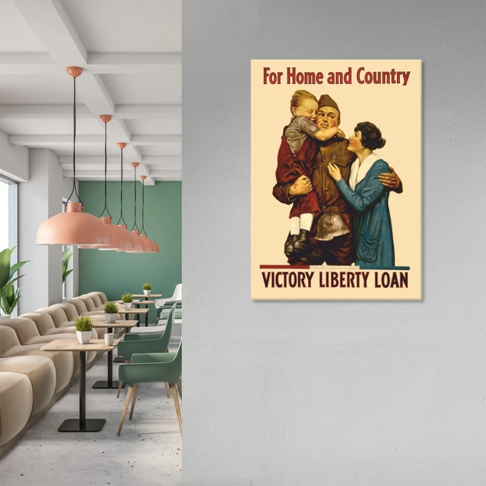 Plakat metalowy Victory liberty Prezent