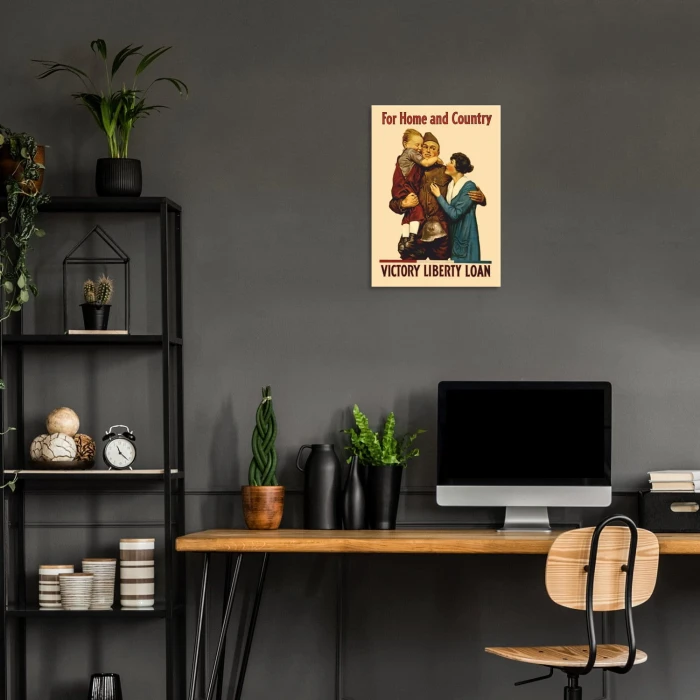 Plakat metalowy Victory liberty Prezent