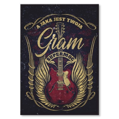 Plakat metalowy Gram Prezent