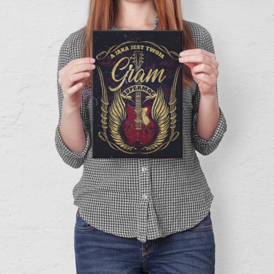 Plakat metalowy Gram Prezent