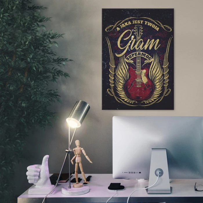 Plakat metalowy Gram Prezent