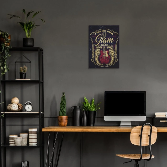 Plakat metalowy Gram Prezent