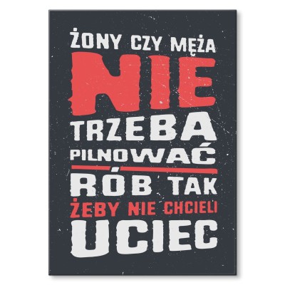 Plakat metalowy Rób tak Prezent