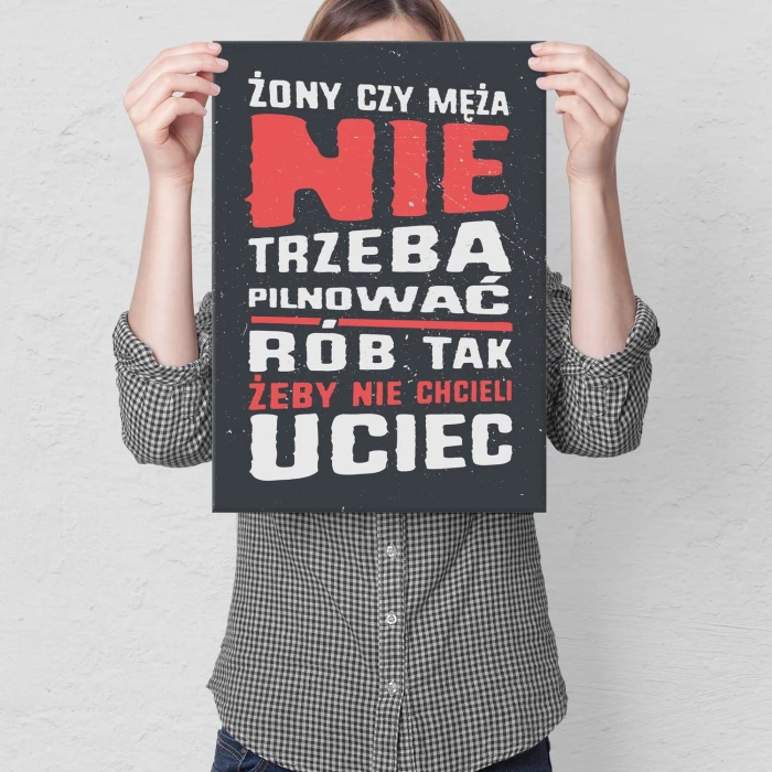 Plakat metalowy Rób tak Prezent