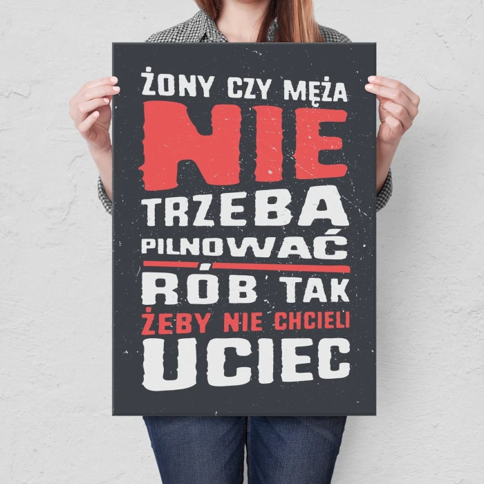 Plakat metalowy Rób tak Prezent