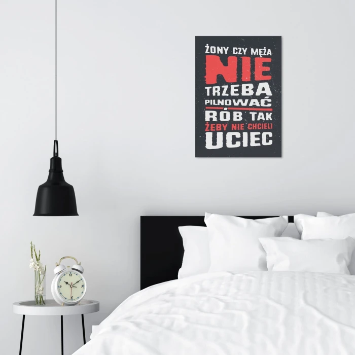 Plakat metalowy Rób tak Prezent