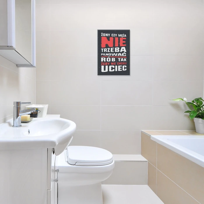 Plakat metalowy Rób tak Prezent
