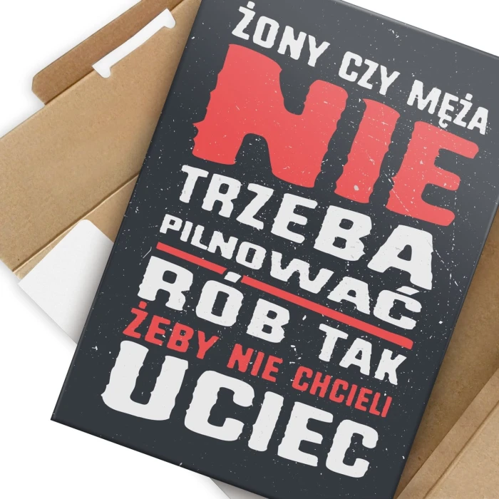 Plakat metalowy Rób tak Prezent