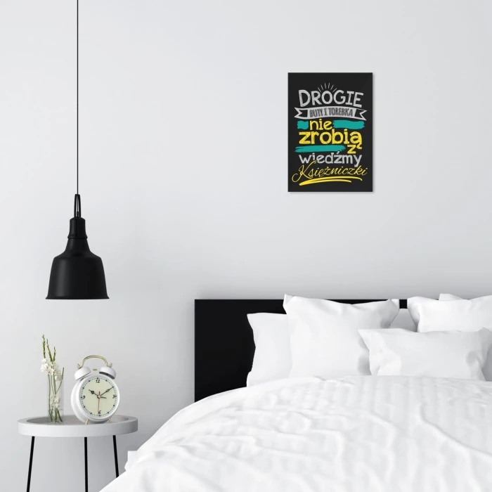 Plakat metalowy Drogie buty i torebka Prezent