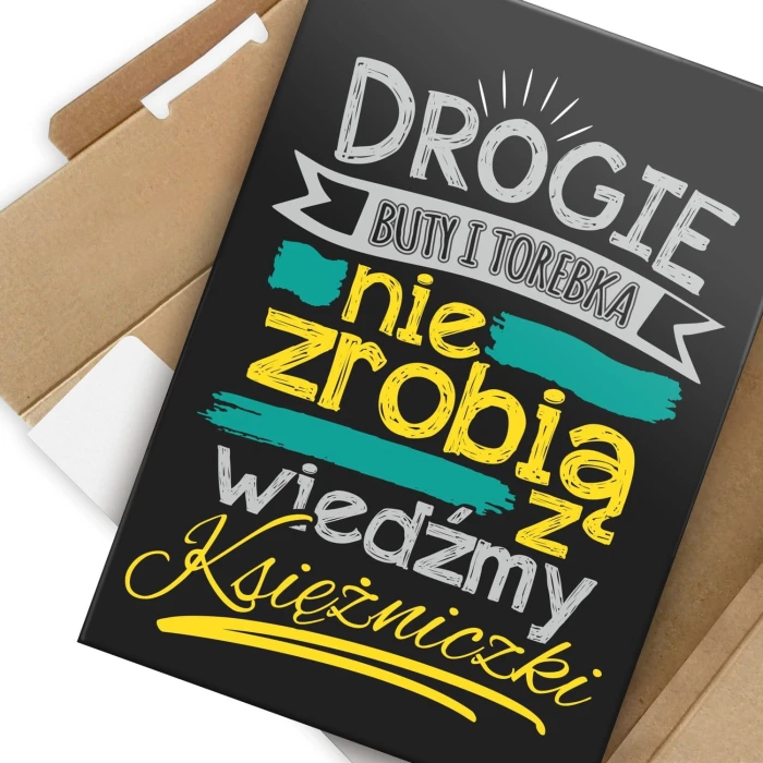 Plakat metalowy Drogie buty i torebka Prezent