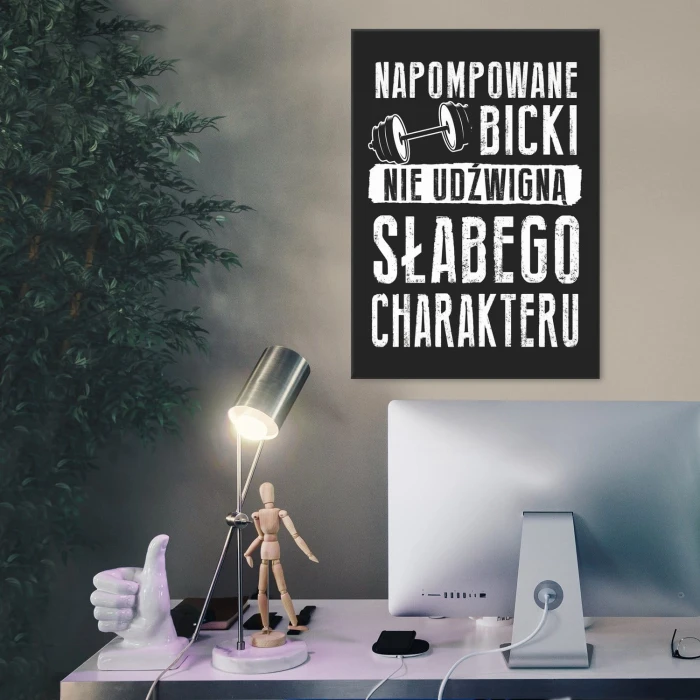 Plakat metalowy Napompowane bicki Prezent