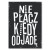 Plakat metalowy Nie płacz kiedy odjadę Prezent