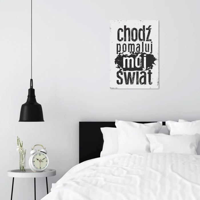 Plakat metalowy Chodź pomaluj mój świat Prezent