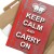 Plakat metalowy Keep calm red Prezent