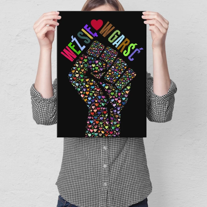 Plakat metalowy Weź się w garść kolor Prezent