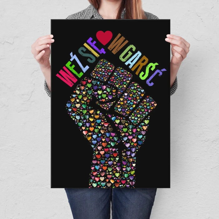 Plakat metalowy Weź się w garść kolor Prezent