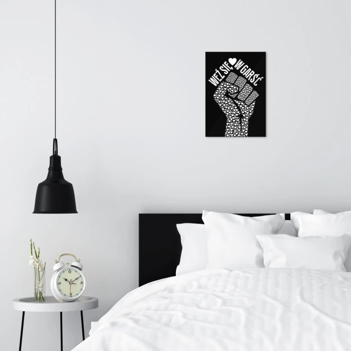 Plakat metalowy Weź się w garść bw Prezent