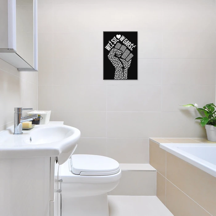Plakat metalowy Weź się w garść bw Prezent