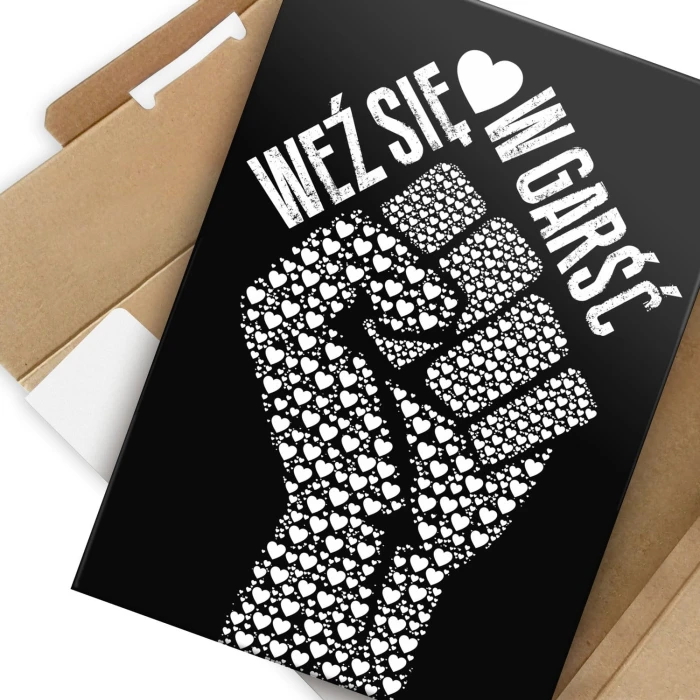 Plakat metalowy Weź się w garść bw Prezent