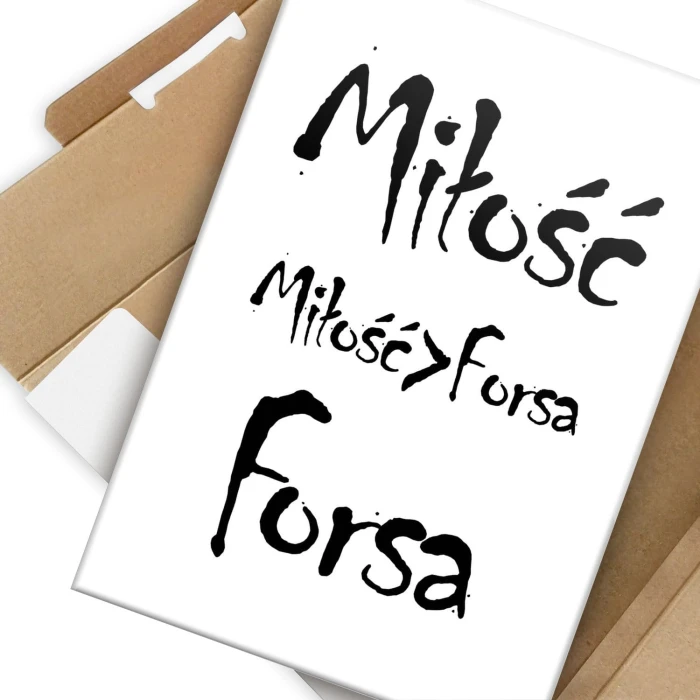 Plakat metalowy Miłość i forsa Prezent