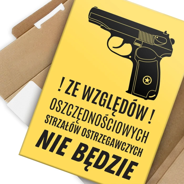 Plakat metalowy Strzały ostrzegawcze Prezent