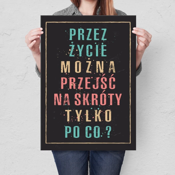 Plakat metalowy Tylko po co Prezent