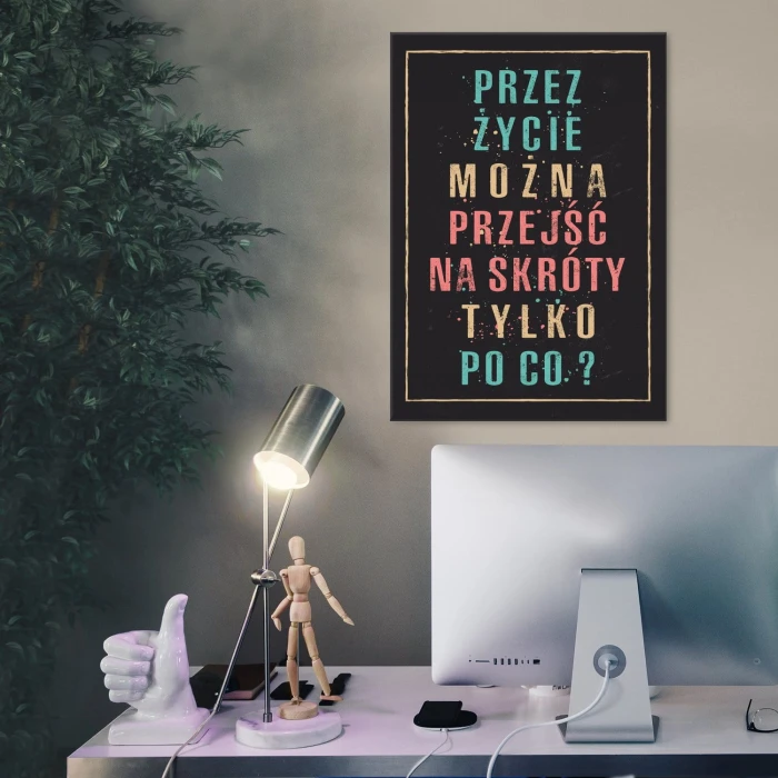 Plakat metalowy Tylko po co Prezent